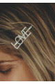 Barrette Love Argent